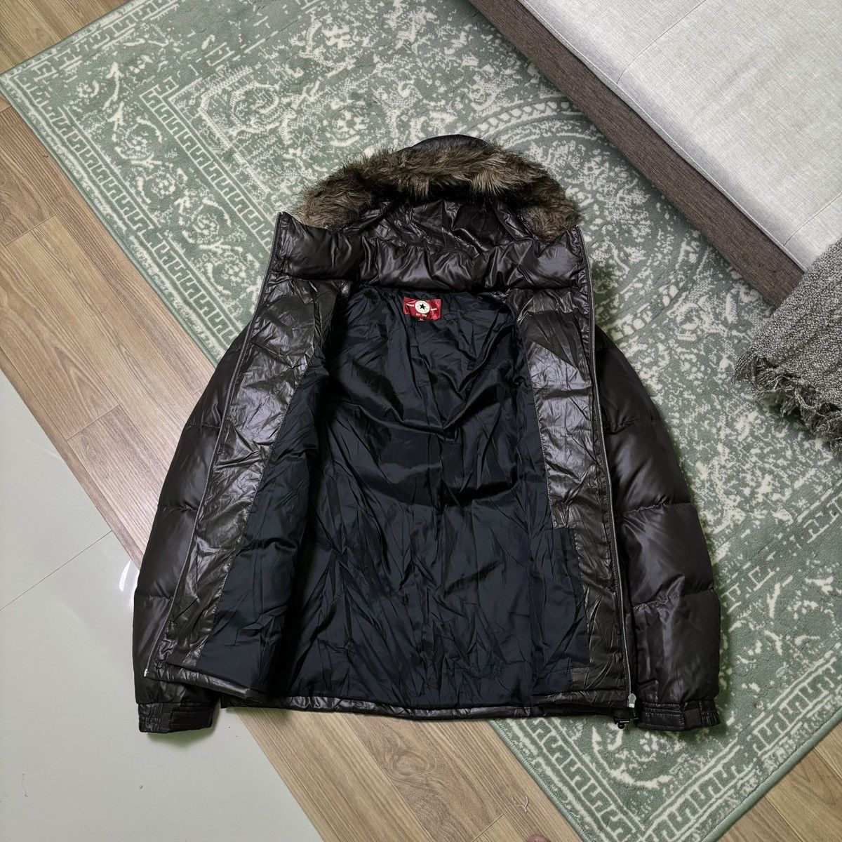 Converse × If Six Was Nine × Le Grande Bleu (L.G.B.) Vintage converse Fur jacket down puffer Y2K japan Size US L / EU 52-54 / 3 - 4 Thumbnail