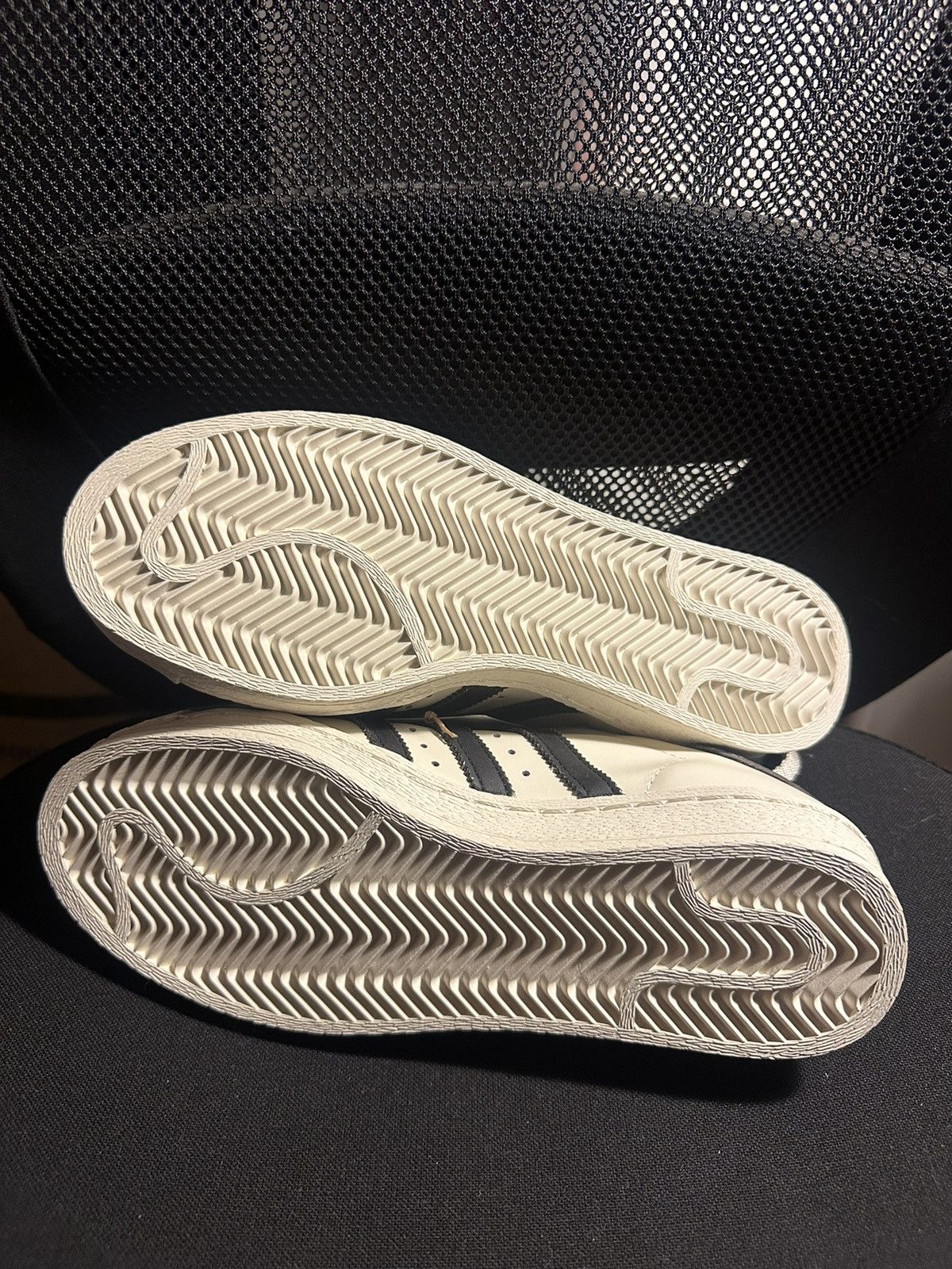 Adidas M 6/W 7-7.5 Superstar Cream Off White Core Black Size US 6 / EU 39 - 5 Thumbnail