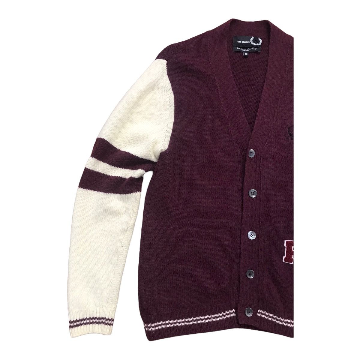 Fred Perry × Raf Simons Raf Simon X Fred Perry wool Cardigan Size US M / EU 48-50 / 2 - 2 Thumbnail