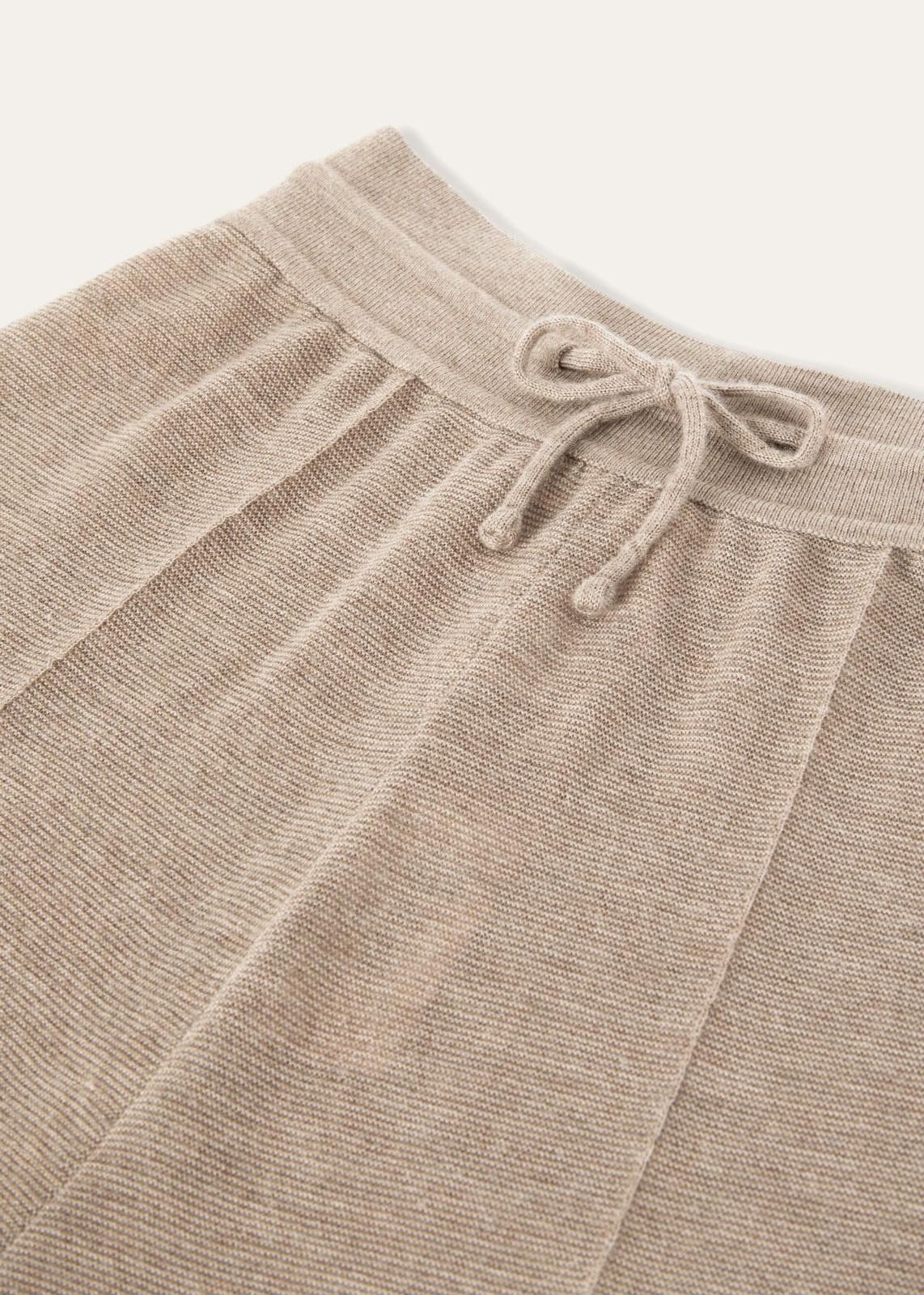 Loro Piana o1srvl11e1124 Cocooning Regular-Fit Cropped Joggers in Beige Size 27" / US 4 / IT 40 - 4 Thumbnail