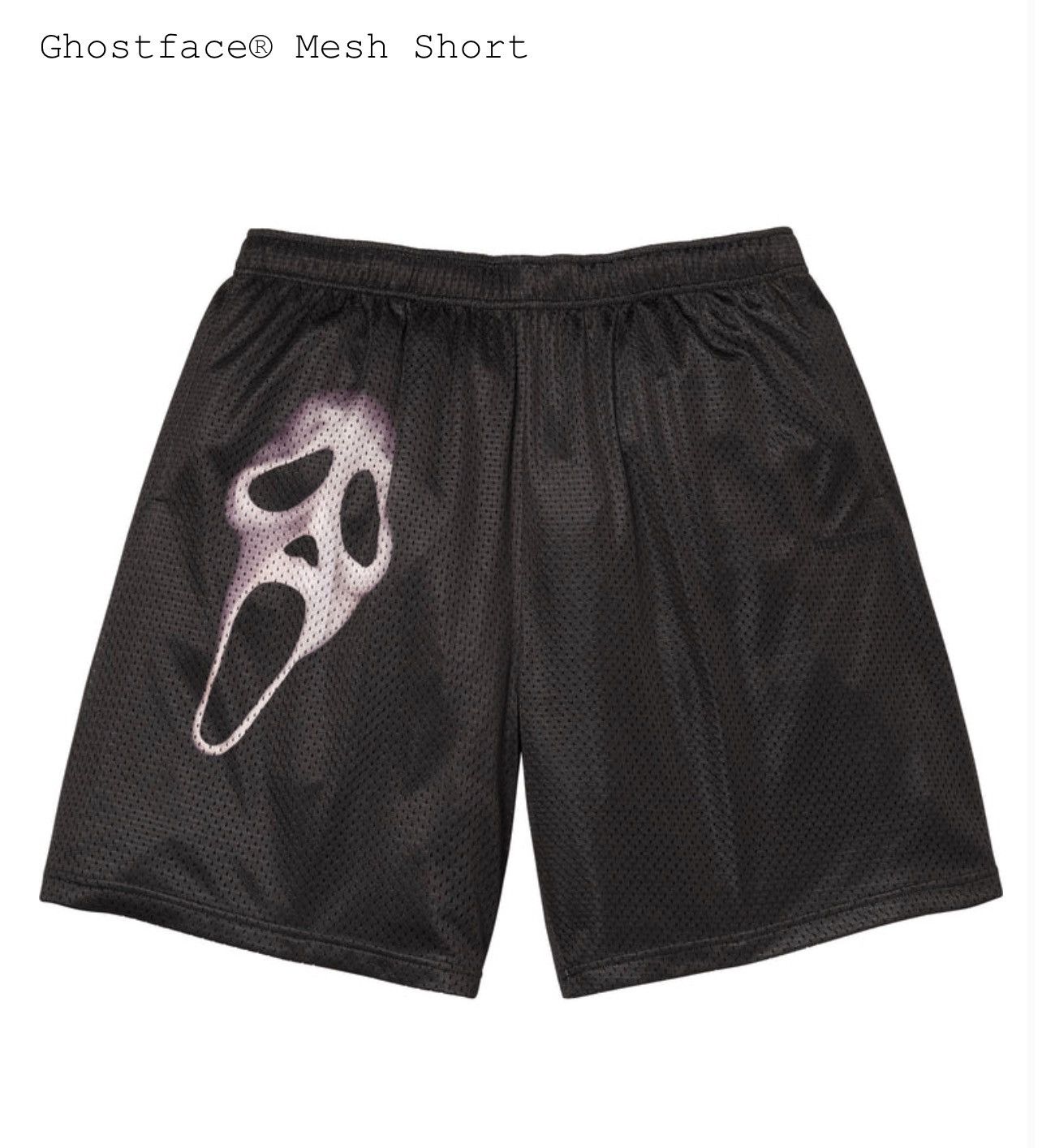 Supreme Supreme Ghostface® Mesh Short - XLarge (Black) Size US 36 / EU 52 - 3 Thumbnail