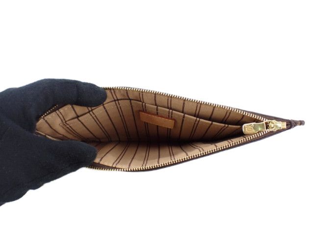 Louis Vuitton Louis Vuitton Neverfull MM Monogram Canvas Brown Pochette Size ONE SIZE - 4 Thumbnail
