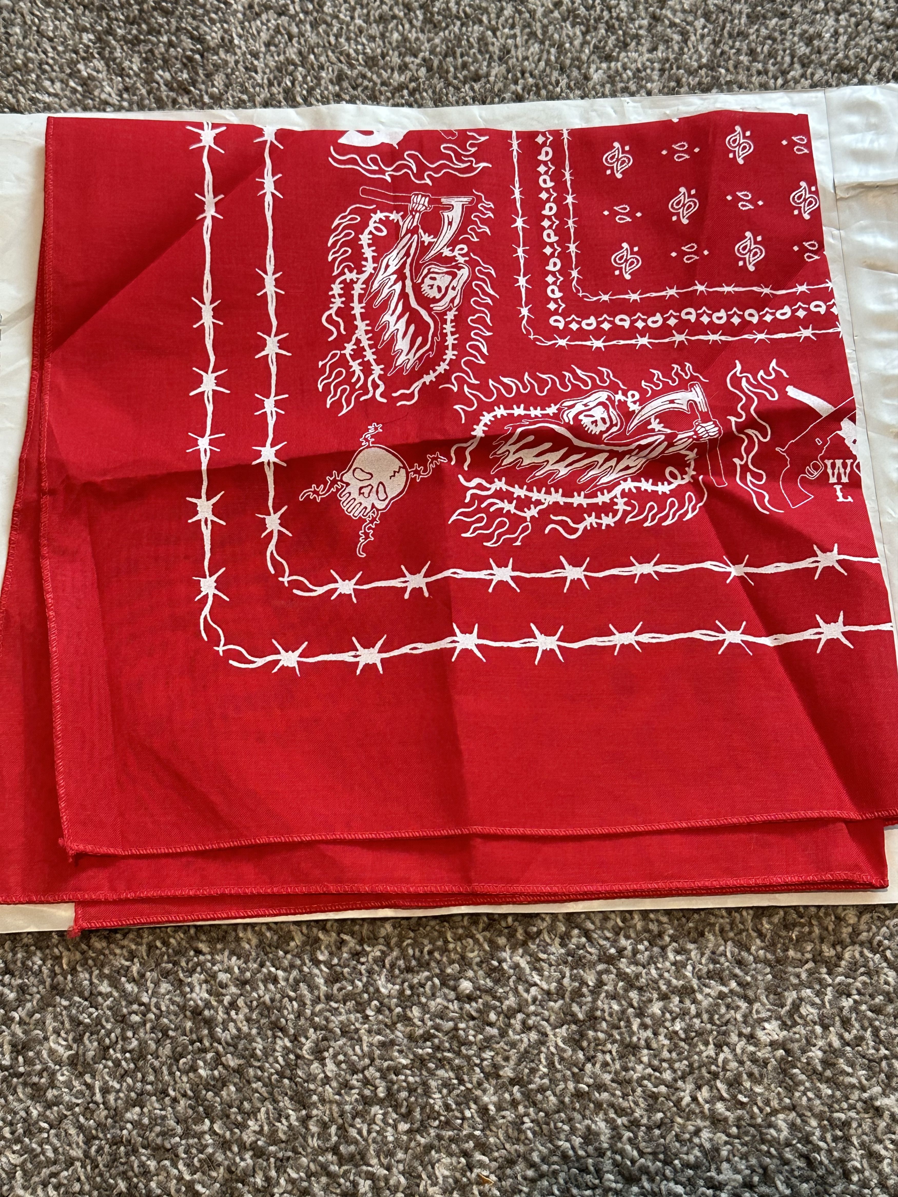 Warren Lotas Red Bandana Size ONE SIZE - 2 Thumbnail