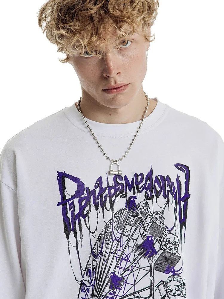 Other Aesthetic Oversized Ghost T-Shirt Size US L / EU 52-54 / 3 - 6 Thumbnail