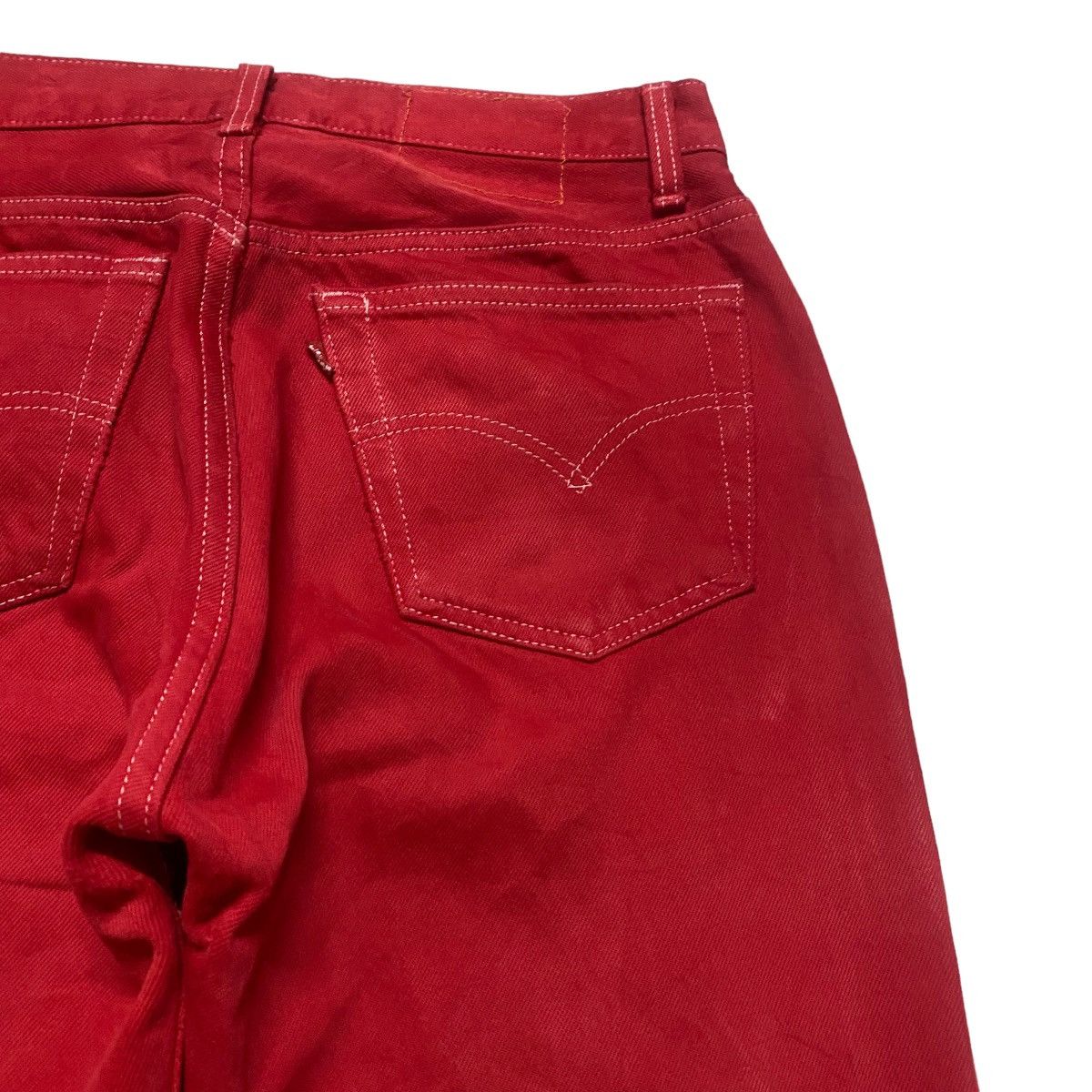 Levi's Vintage 80s Levis 501 Red Jeans Size US 31 - 11 Thumbnail