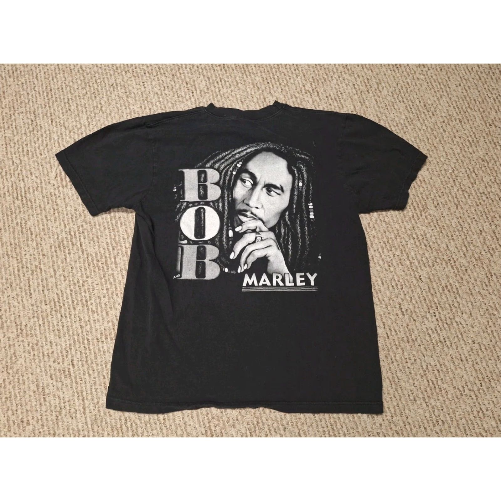 Vintage VINTAGE 90s Y2K Bob Marley Jamacia Retro Band Tour Art Rap Tee Shirt L Size US L / EU 52-54 / 3 - 3 Thumbnail