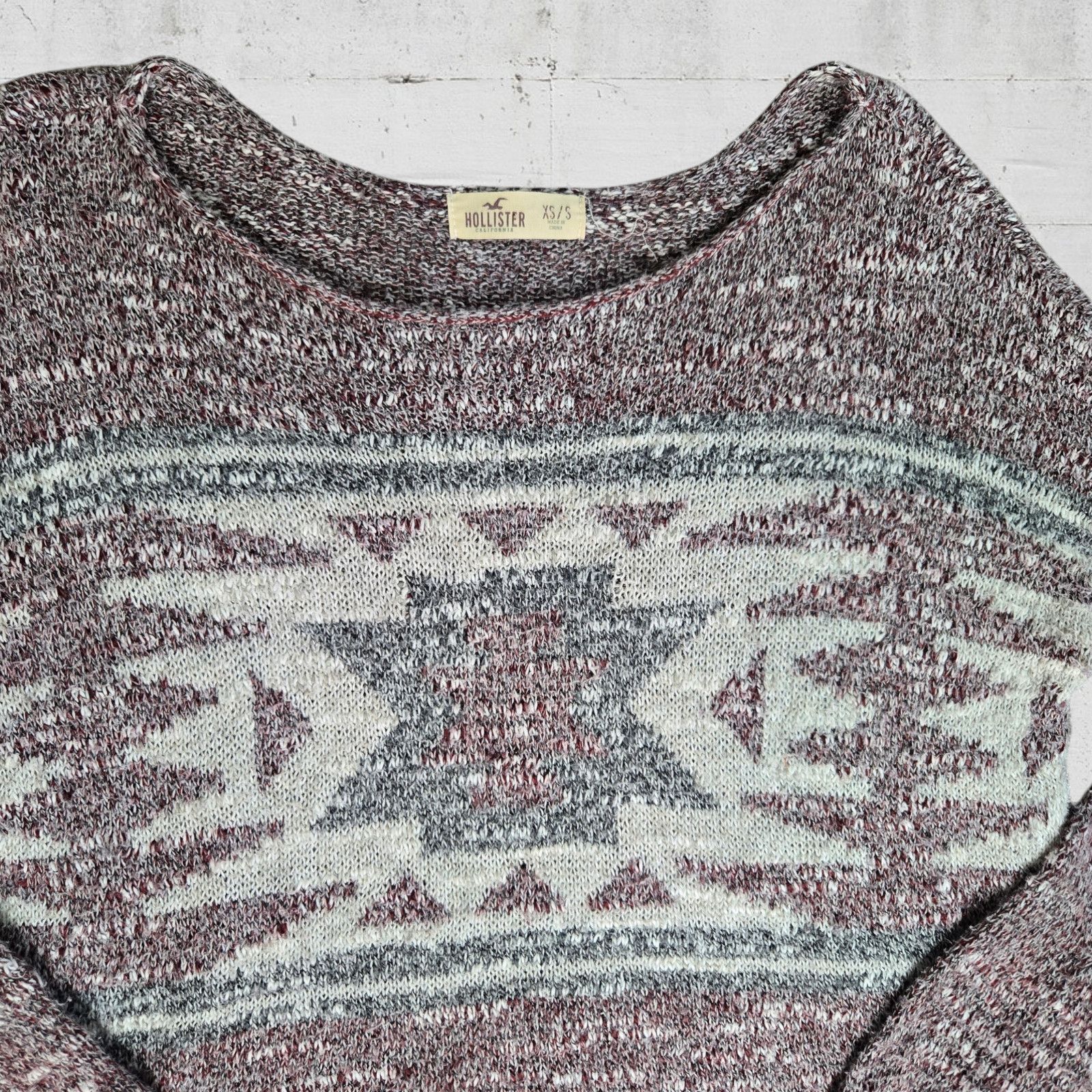 Hollister Hollister Red Southwestern Sweater Size Small Size S / US 4 / IT 40 - 3 Thumbnail