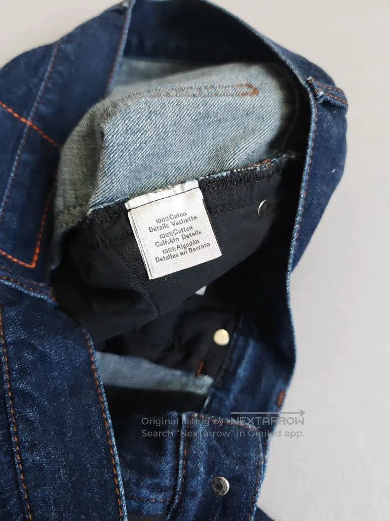 Hermes Hermes Men's Casual Denim Pants, Deep Blue, Pure Cotton, L Size US 40 / EU 56 - 5 Thumbnail
