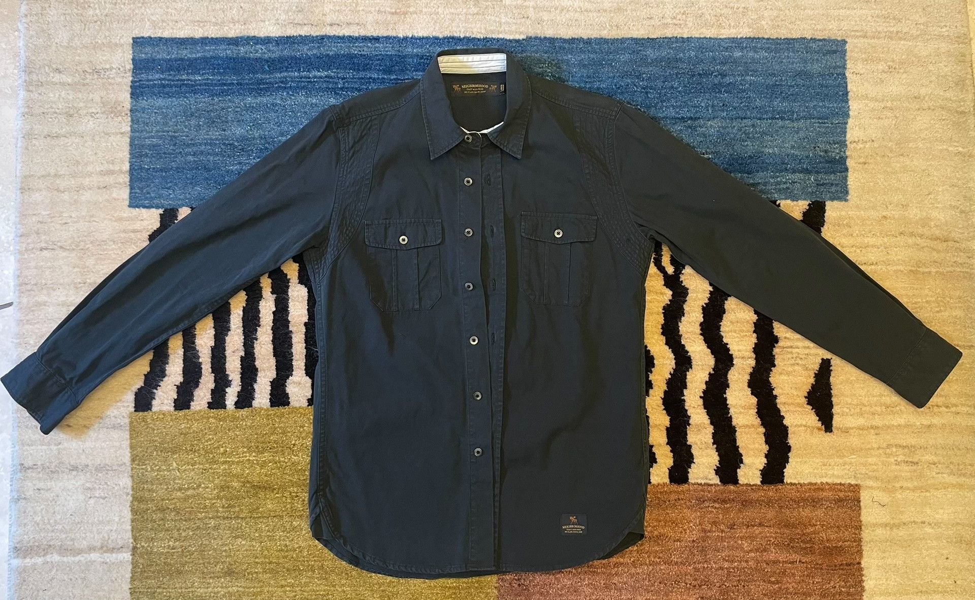 Neighborhood Neighborhood Black Classic Shirt Jacket Size US L / EU 52-54 / 3 - 1 Thumbnail