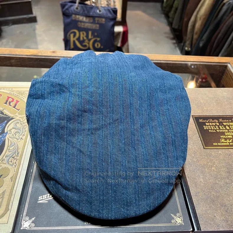 RRL Ralph Lauren RRL Ralph Lauren Blue striped beret hat Size ONE SIZE - 1 Thumbnail