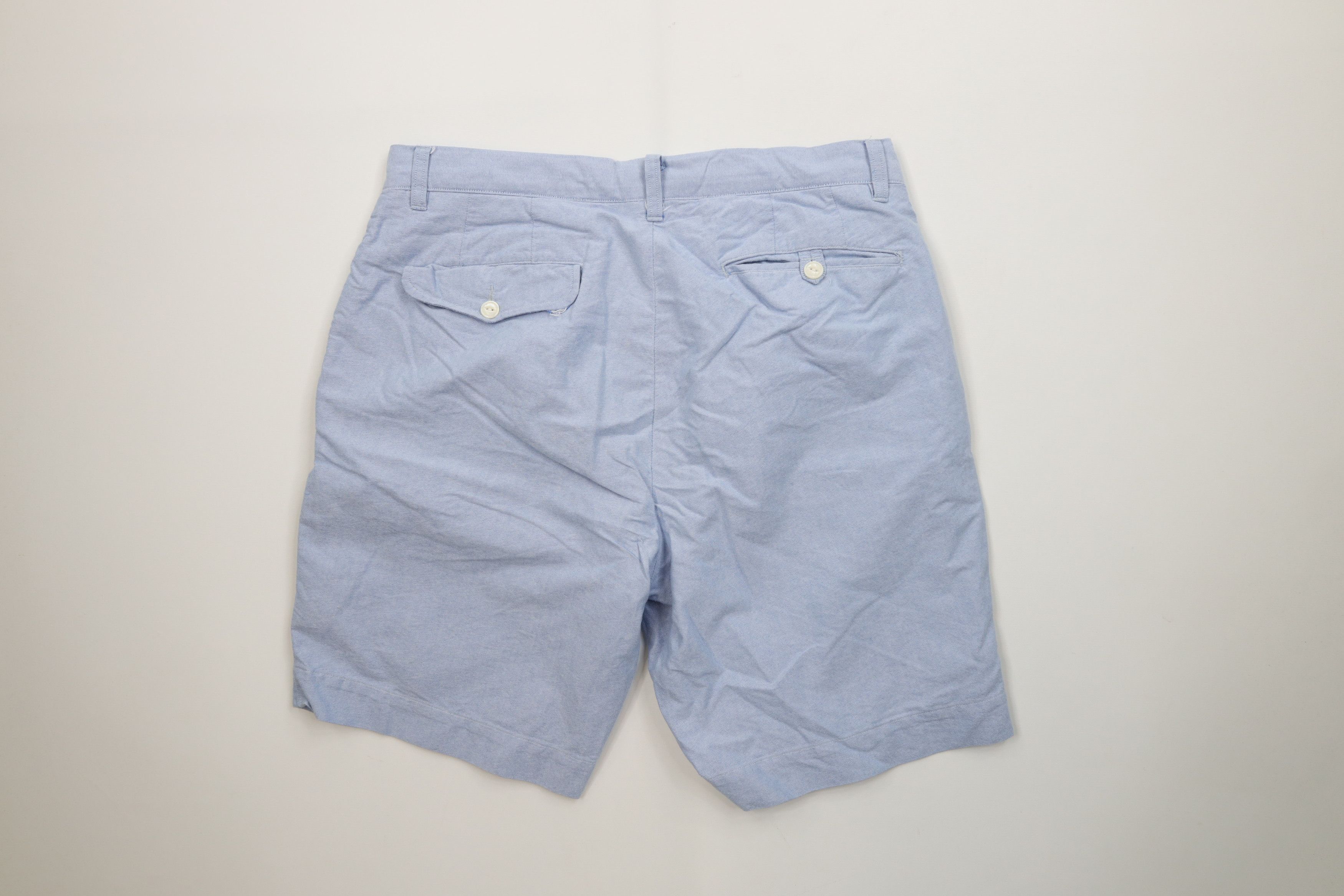 Ralph Lauren Vintage Y2K Ralph Lauren Above Knee Chino Shorts Blue Size US 34 / EU 50 - 7 Thumbnail