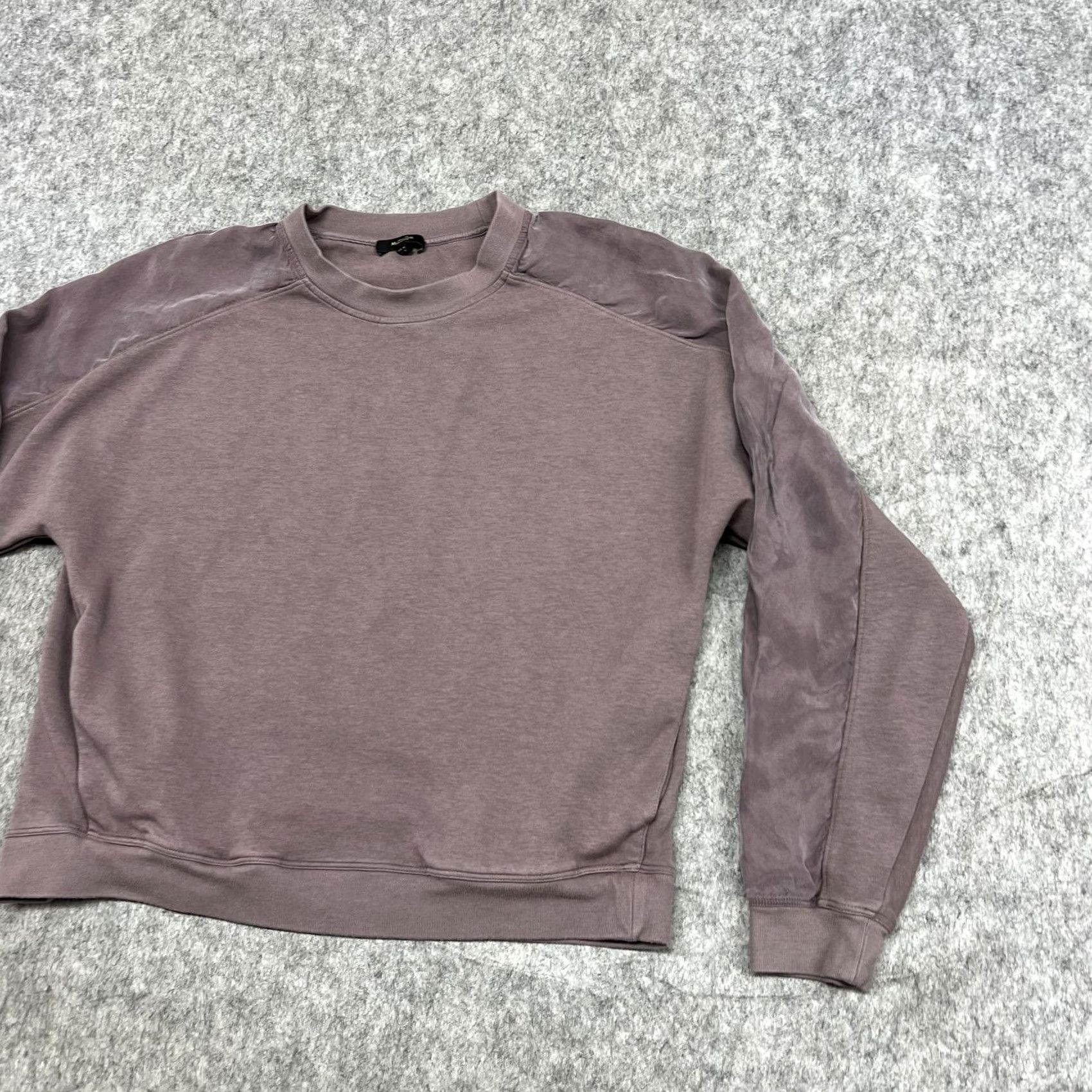 Massimo Dutti Massimo Dutti Sweatshirt Womens M Purple Raglan Pockets Crew Neck Size M / US 6-8 / IT 42-44 - 5 Thumbnail
