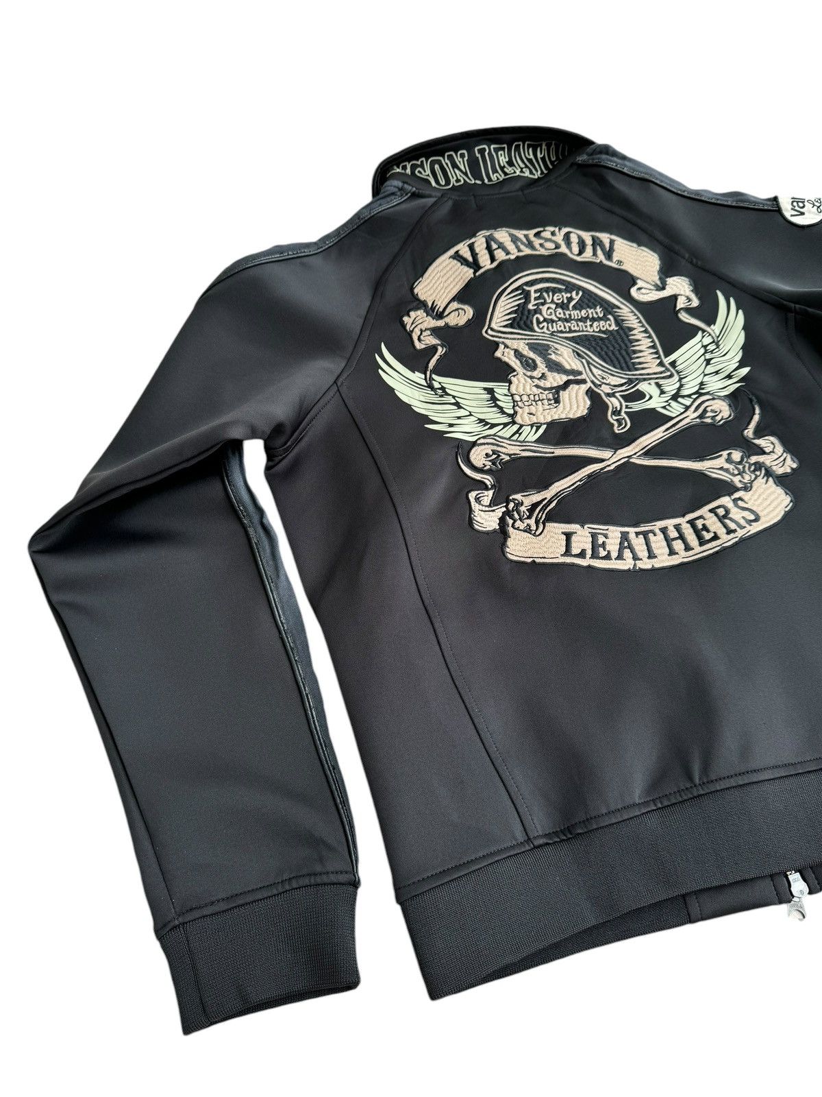Avirex ⚡️⚡️Vintage Vanson Leather Sweater Jacket Embroidey Size US S / EU 44-46 / 1 - 8 Thumbnail