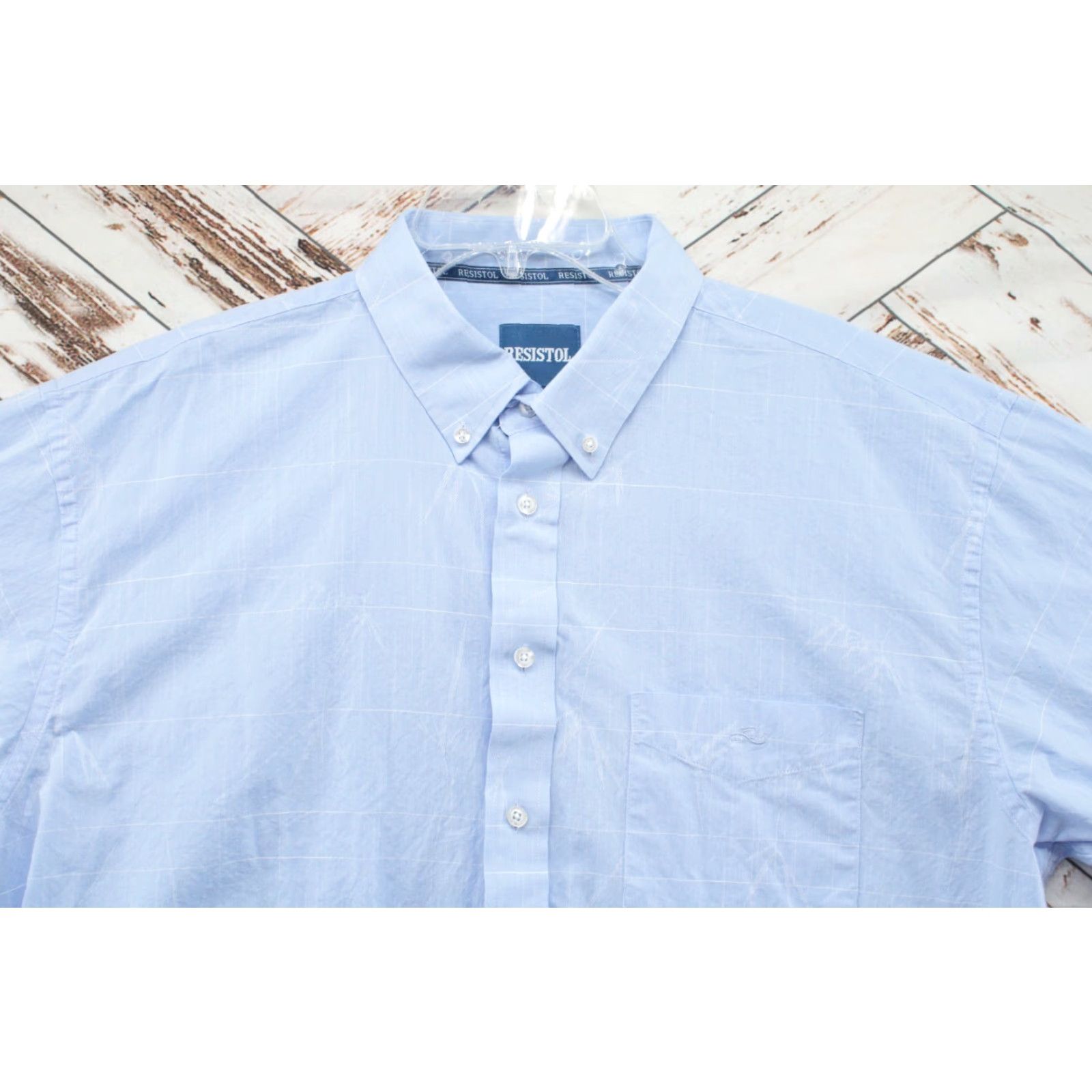 Vintage VINTAGE Resistol Ranch Shirt Mens XL Blue Button-Down Cotton Long Sleeve Cowboy Western Shirt Size US XL / EU 56 / 4 - 3 Thumbnail