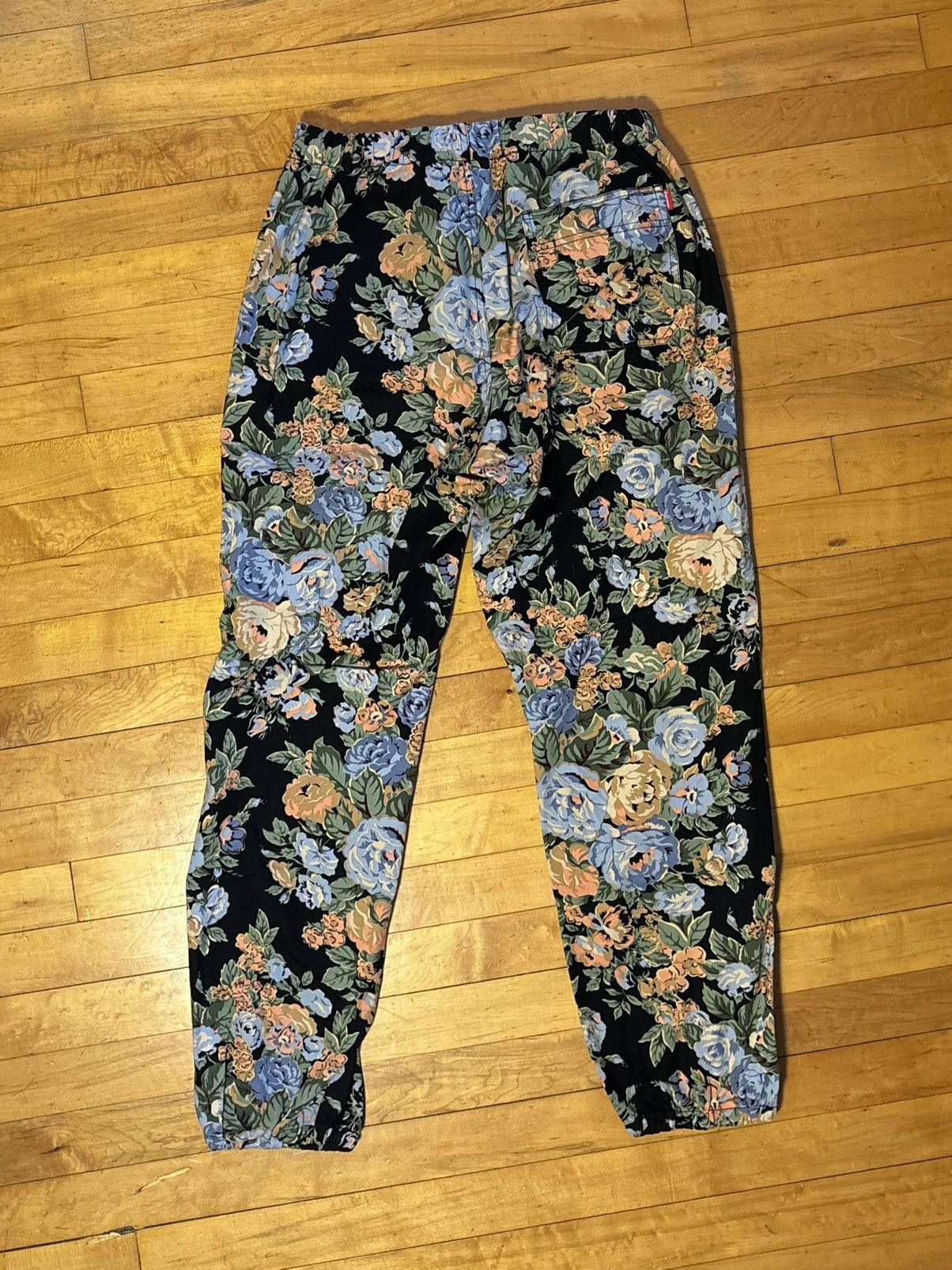 Supreme Supreme FW14 Floral Jogger Pants Black Size Medium Size US 30 / EU 46 - 4 Thumbnail