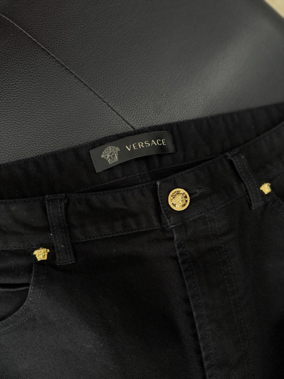 Versace Versace Men Black Jeans Versace Logo Size 34 Waist 950$ Size US 34 / EU 50 - 4 Thumbnail