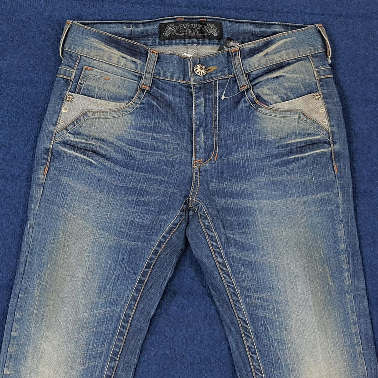 Japanese Brand Vintage Red Pepper Japan Denim Y2K Aesthetic C258N8 Size US 32 / EU 48 - 5 Thumbnail
