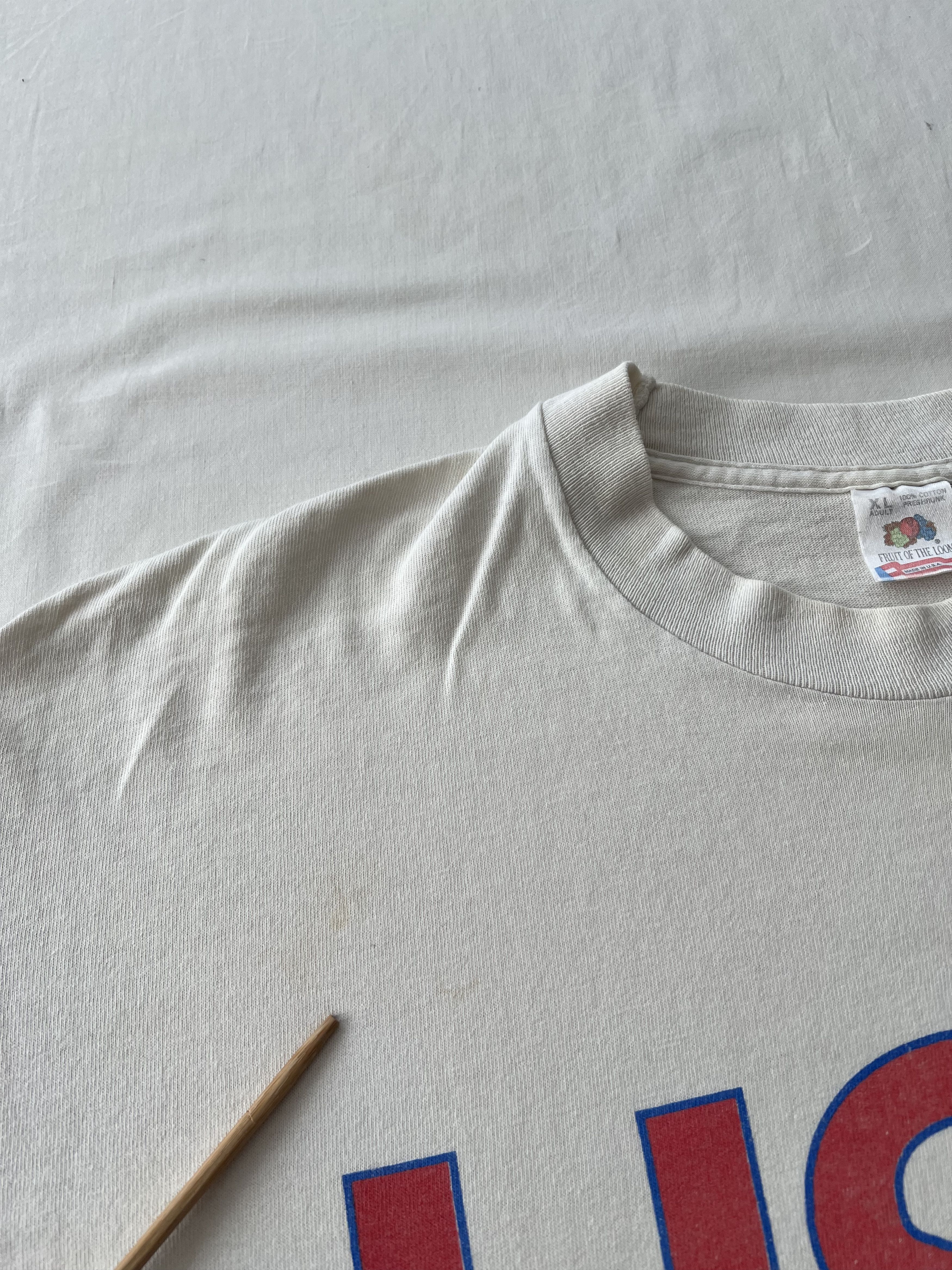 Vintage Vintage 90s USA Graphic Logo Country White T-shirt Size US XL / EU 56 / 4 - 10 Thumbnail