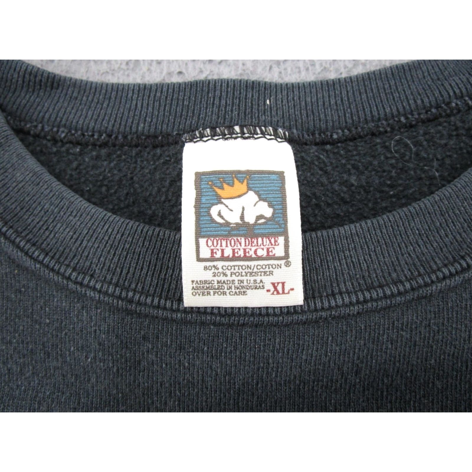 Vintage VINTAGE Human-i-Tees Bald Eagle Lightning Crewneck Sweatshirt Mens XL Black 90s Graphic Print Sweatshirt Mens XL Faded Size US XL / EU 56 / 4 - 3 Thumbnail