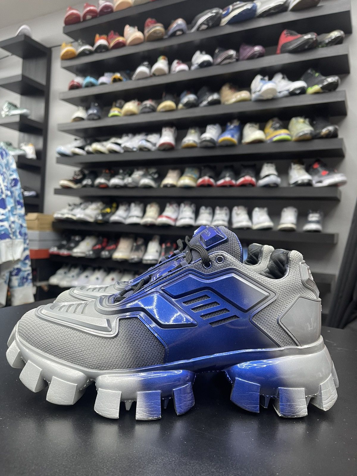 Prada Size 7.5/8.5US - Prada Cloudburst Thunder Knit “Anthracite” Size US 8.5 / EU 41-42 - 1 Thumbnail
