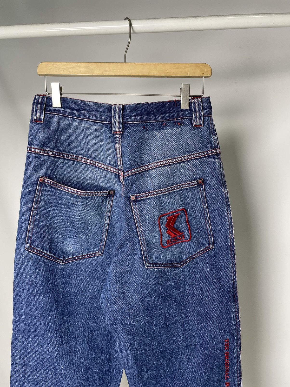 Karl Kani Karl Kani Vintage 90’s 👺 Embroidered Hip Hop Jeans like Fubu Size US 28 / EU 44 - 5 Thumbnail