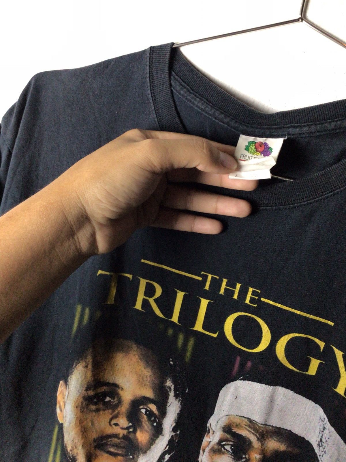 NBA Step Curry VS Lebron James 2017 rap tee big face Size US L / EU 52-54 / 3 - 4 Thumbnail