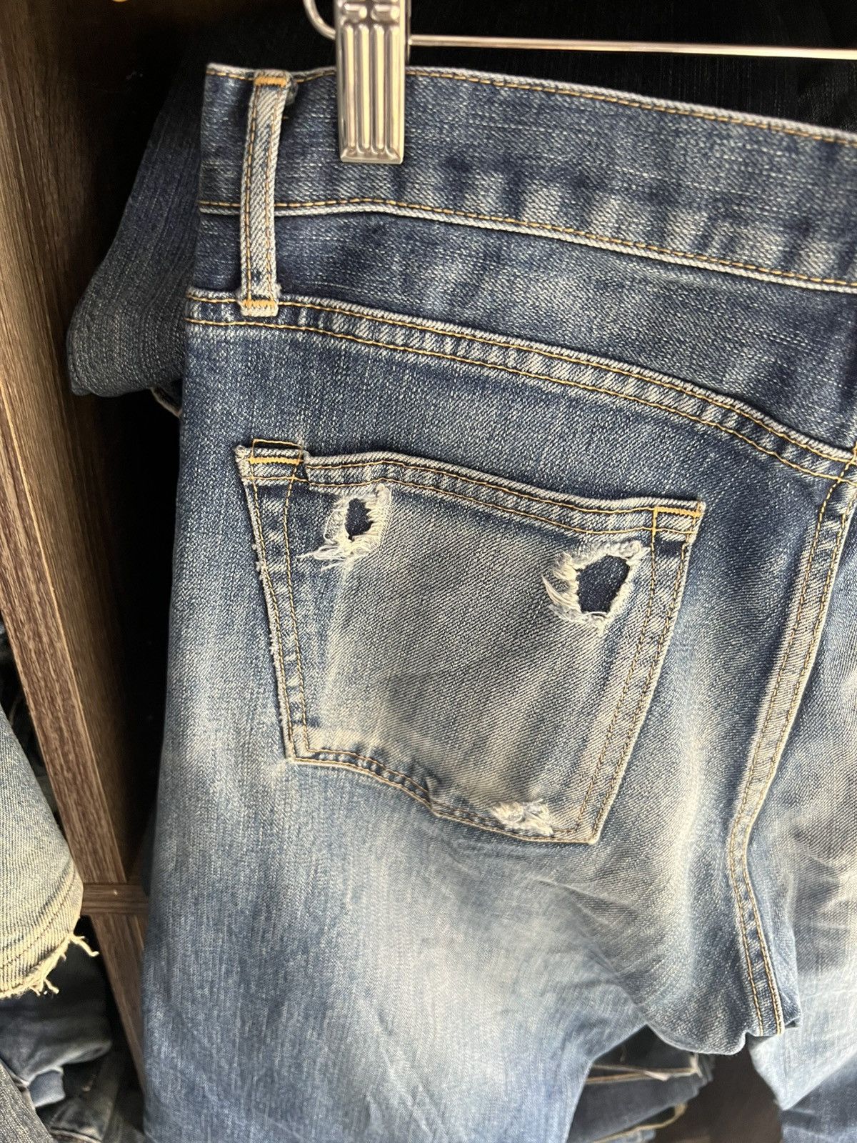 Japanese Brand 🔥Rare Blue Orrey Distressed Denim Size US 32 / EU 48 - 14 Thumbnail