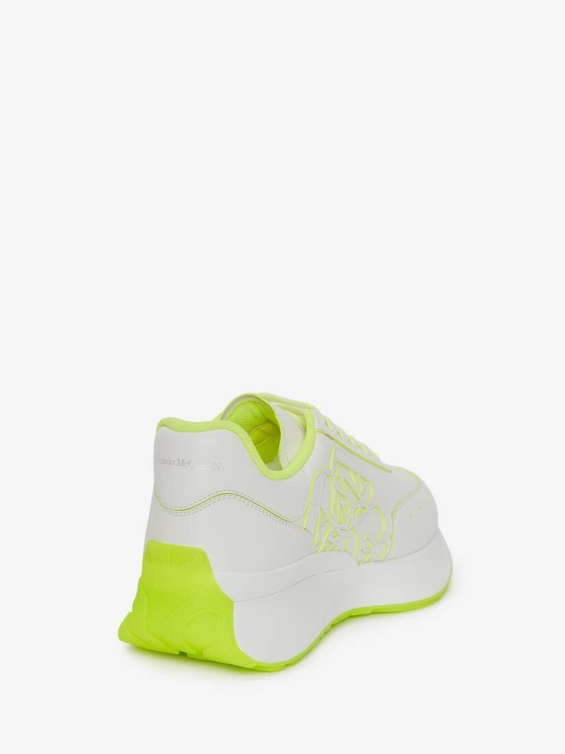 Alexander McQueen o1w1db10925 Sprint Runner in White/Yellow Size US 6 / IT 36 - 2 Thumbnail