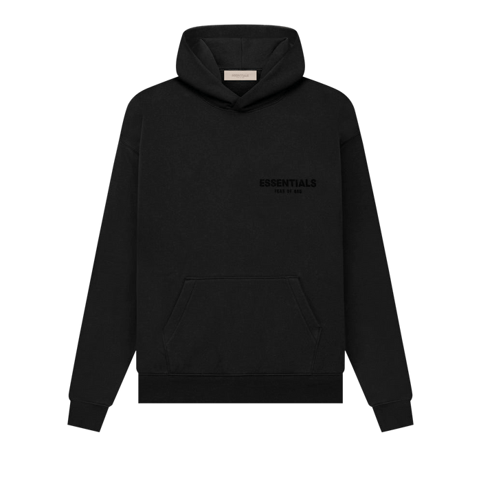 men's fear of god essentials pullover hoodie stretch limo ss22