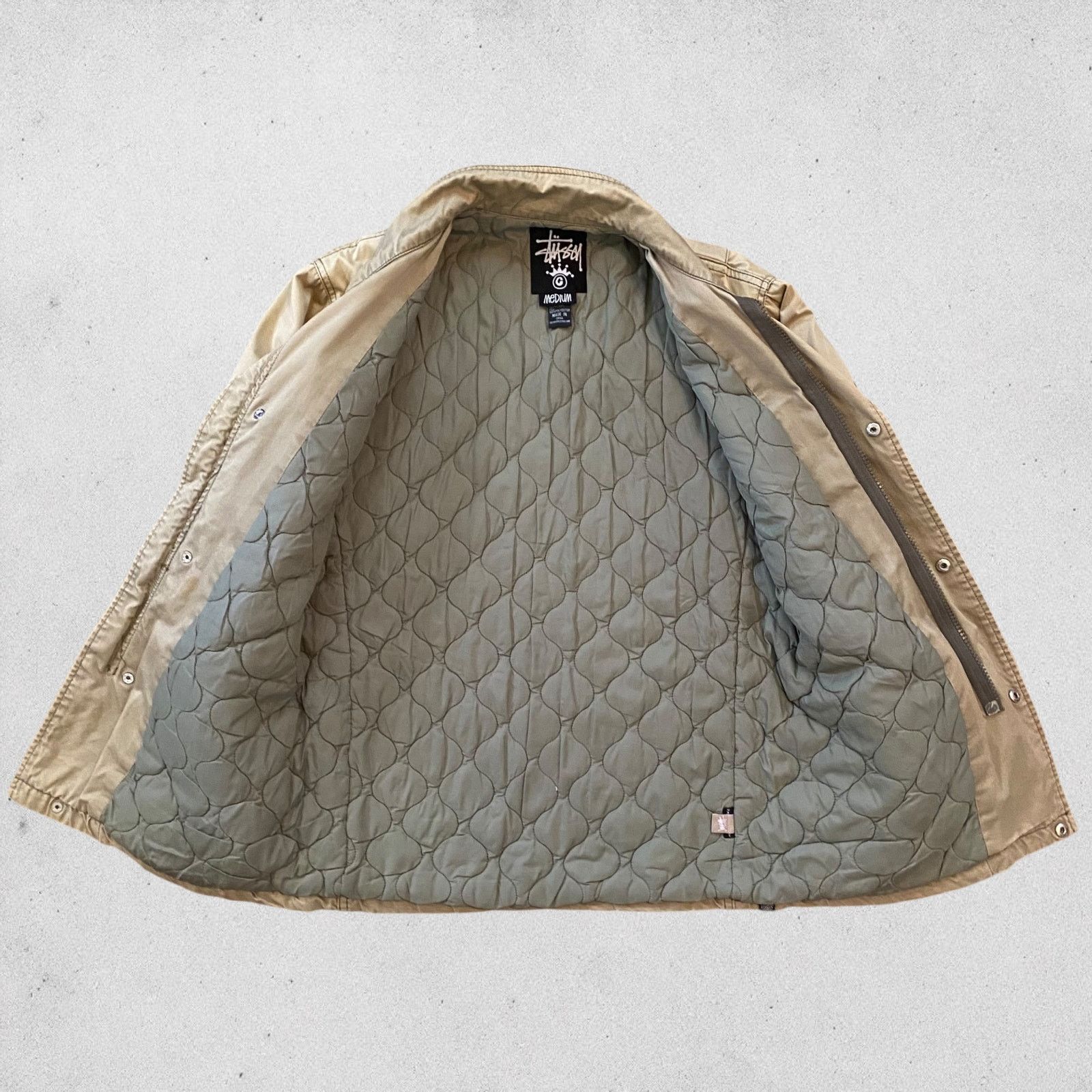 Stussy Vintage Stussy Military M-65 Field Jacket Khaki Size US M / EU 48-50 / 2 - 5 Thumbnail
