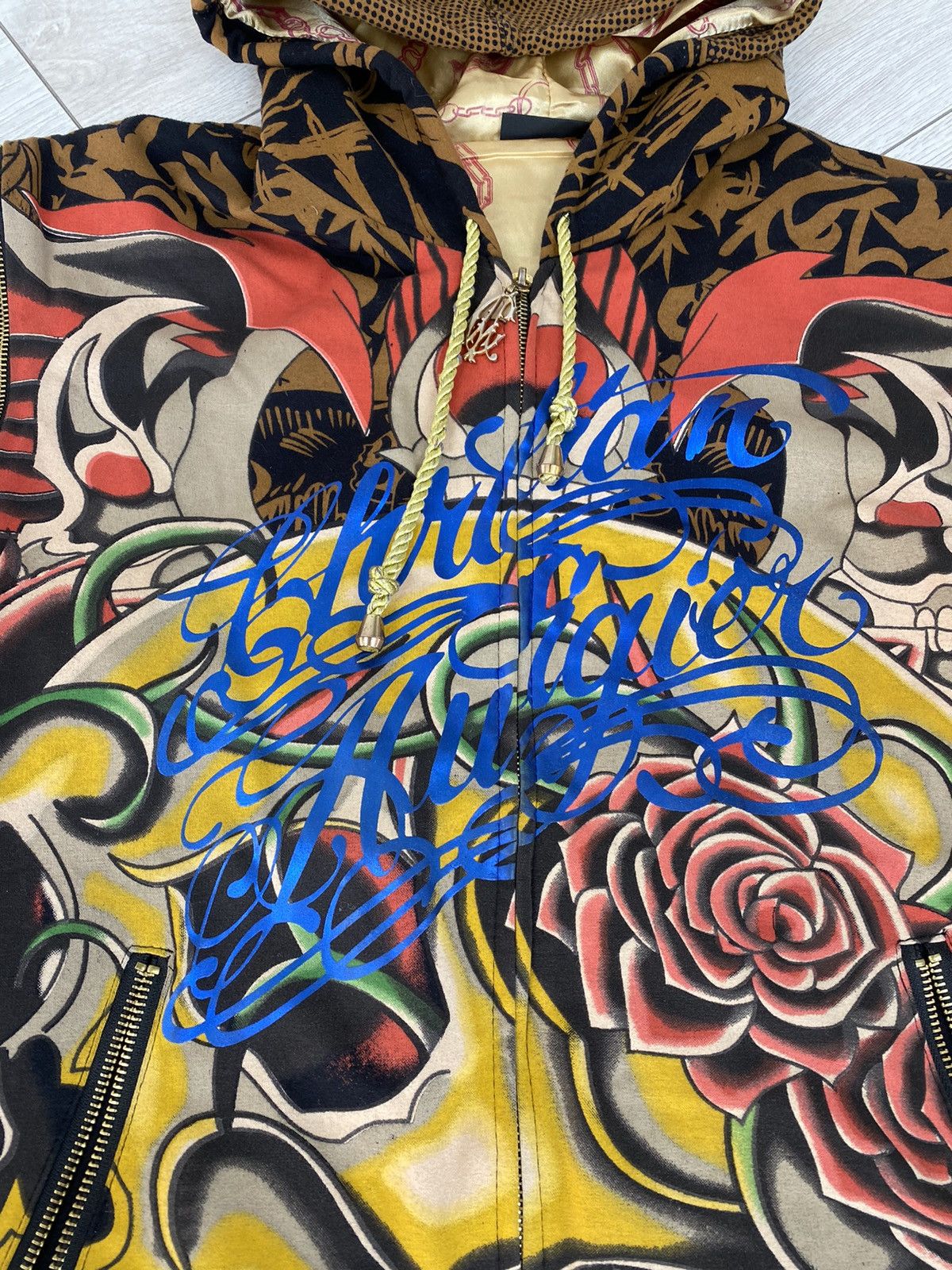 Christian Audigier × Japanese Brand Christian Audiger Y2k zip-hoodie size M Size US M / EU 48-50 / 2 - 6 Thumbnail