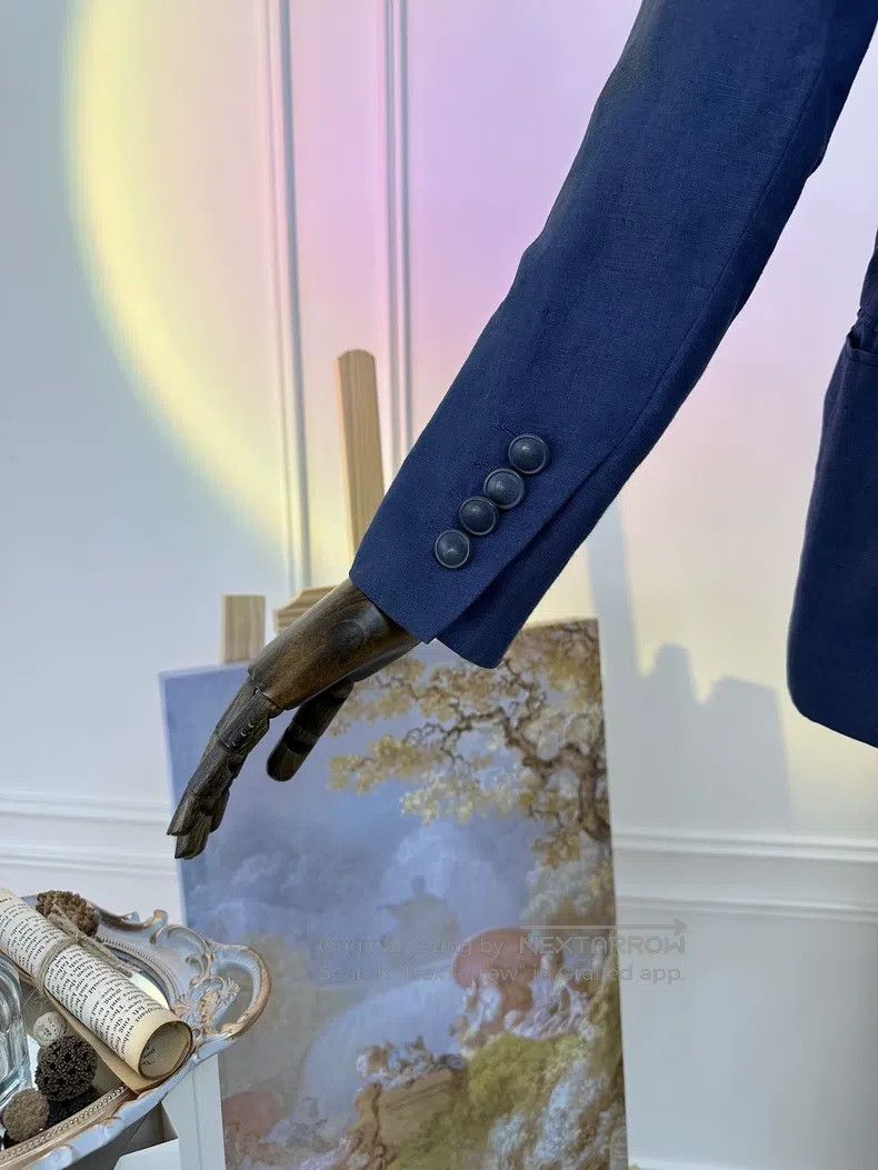 Hermes Hermes Business Casual Blazer Jacket, Business Blue Size XS / US 0-2 / IT 36-38 - 6 Thumbnail