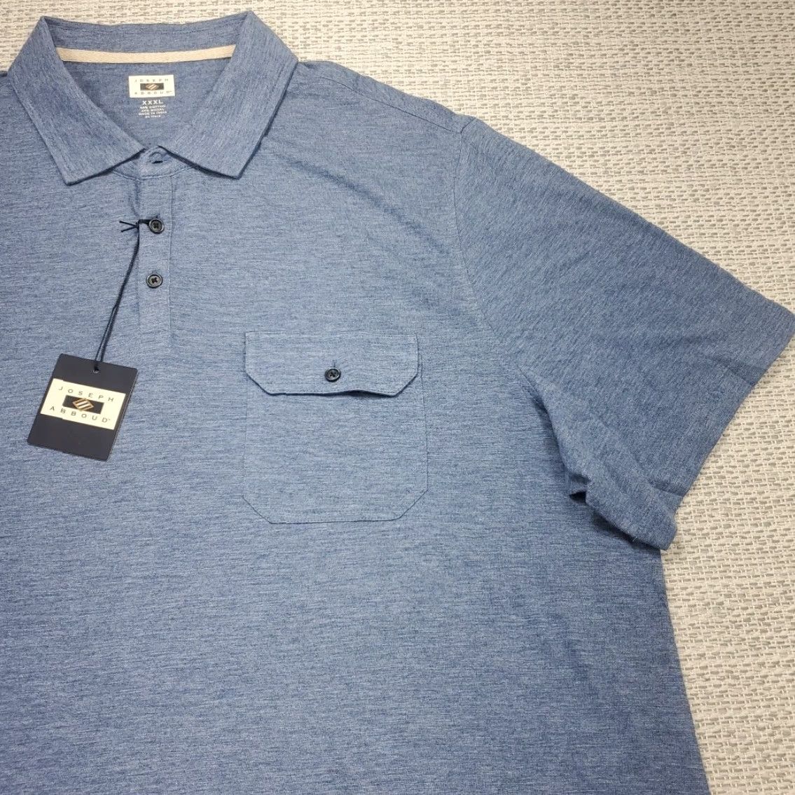 Joseph Abboud Joseph Abboud Polo Shirt Mens XXXL 3XL Short Sleeve Pocket Cotton Modal NWT NEW Size US XXL / EU 58 / 5 - 2 Thumbnail