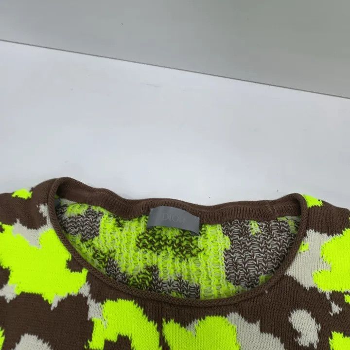 Dior Dior Dior SS22 Yellow Floral Knit Sweater 0079-2507 Size US M / EU 48-50 / 2 - 5 Thumbnail