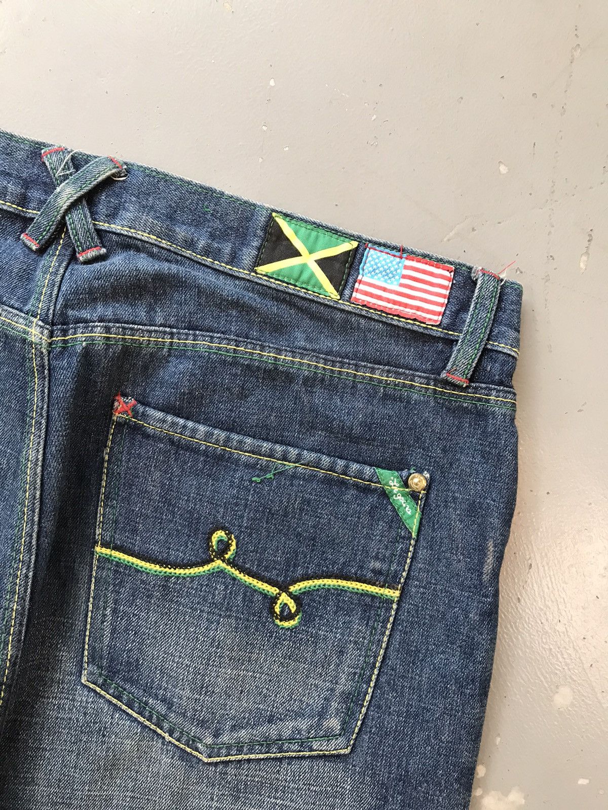 LRG × Vintage Vintage LRG crazy sunset embroidered denim Size US 38 / EU 54 - 12 Thumbnail