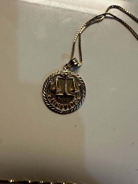 Supreme Supreme 14K Gold Necklace Justice Chain Pendant | Grailed