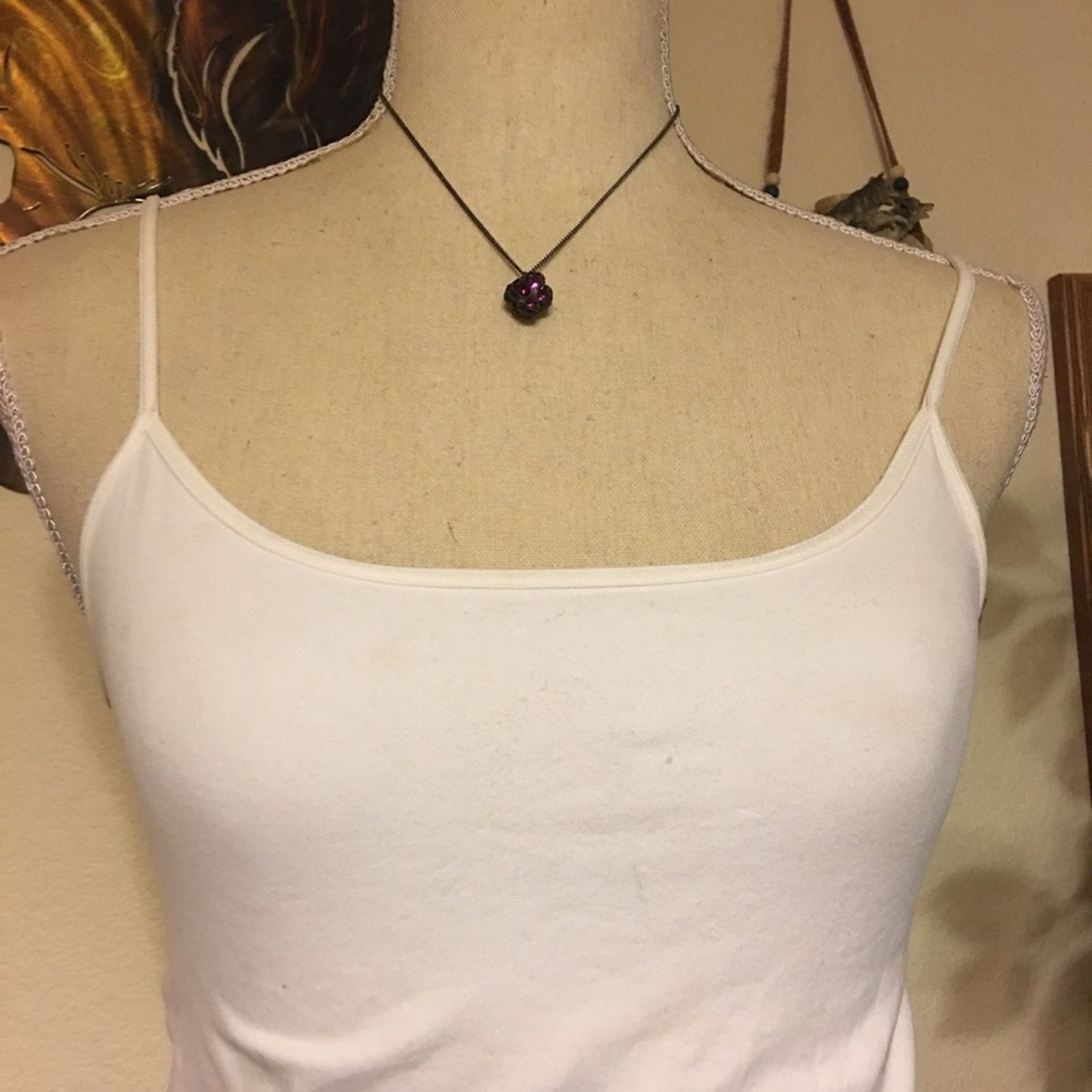 Vintage Vintage purple crystal cube gunmetal necklace Size ONE SIZE - 6 Thumbnail
