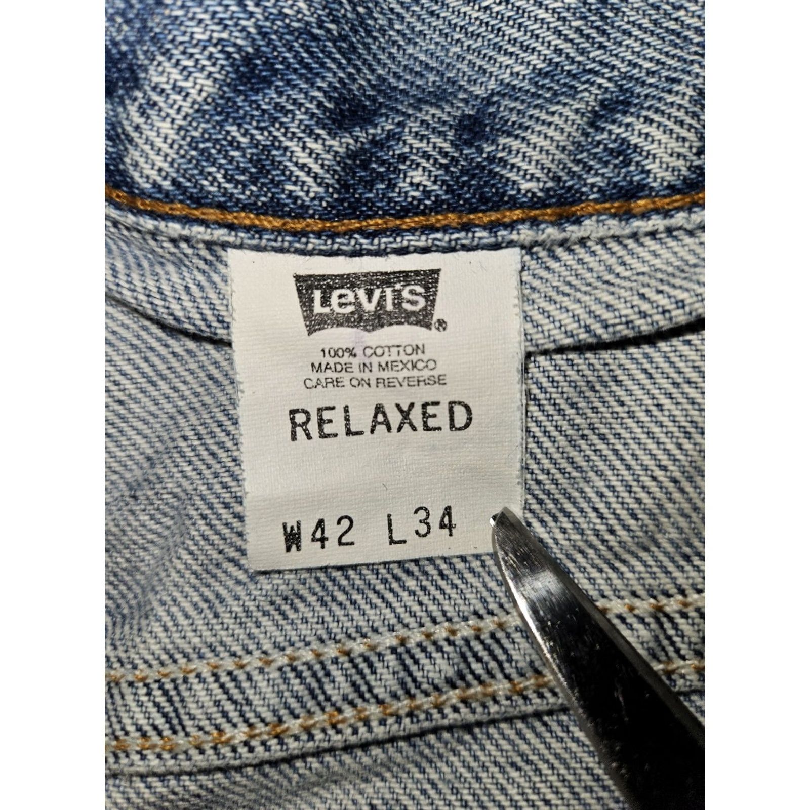 Levi's VINTAGE Levi's 540 Relaxed Straight Jeans Mens 42x34 Brown Tab 90's Grunge 80s 90s Easy Care Pockets Denim Mexico Regular Men Size US 42 / EU 58 - 2 Thumbnail