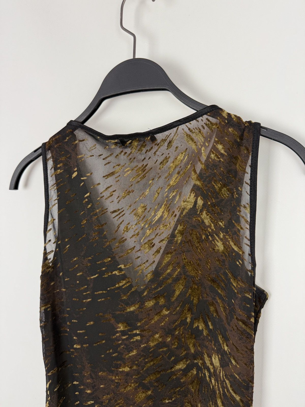 Morgan De Toi Y2K Vintage Morgan De Toi Sheer Velvet Printed Tank Top Size M / US 6-8 / IT 42-44 - 7 Thumbnail