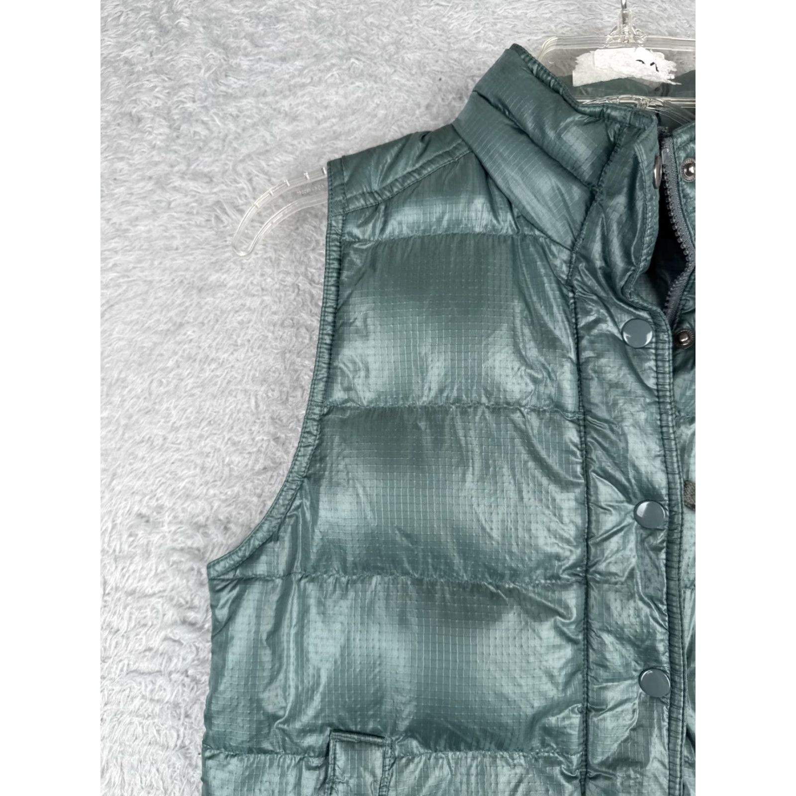 J.Crew J.Crew Vest Womens XS Green Puffer Down Full Zip Pockets Read Textile Shell Quilted Zipper Regular Menus? Size XS / US 0-2 / IT 36-38 - 3 Thumbnail