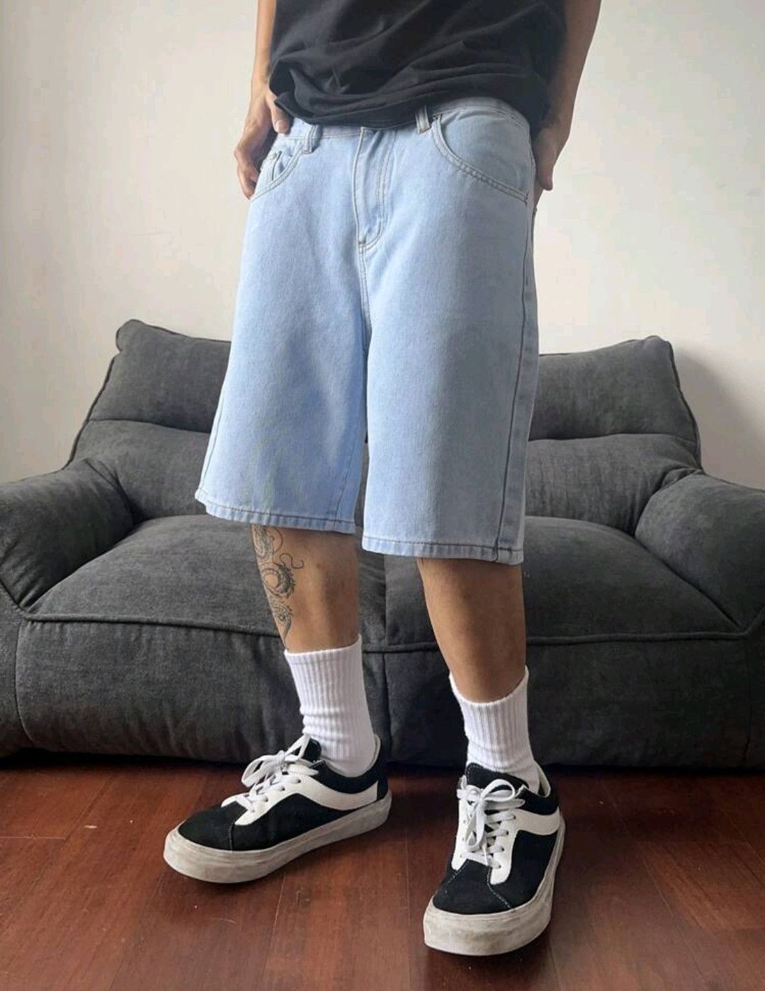 Japanese Brand × Vintage Dads Denim Shorts Vintage Style Y2K Grown Ups Size US 35 - 4 Thumbnail