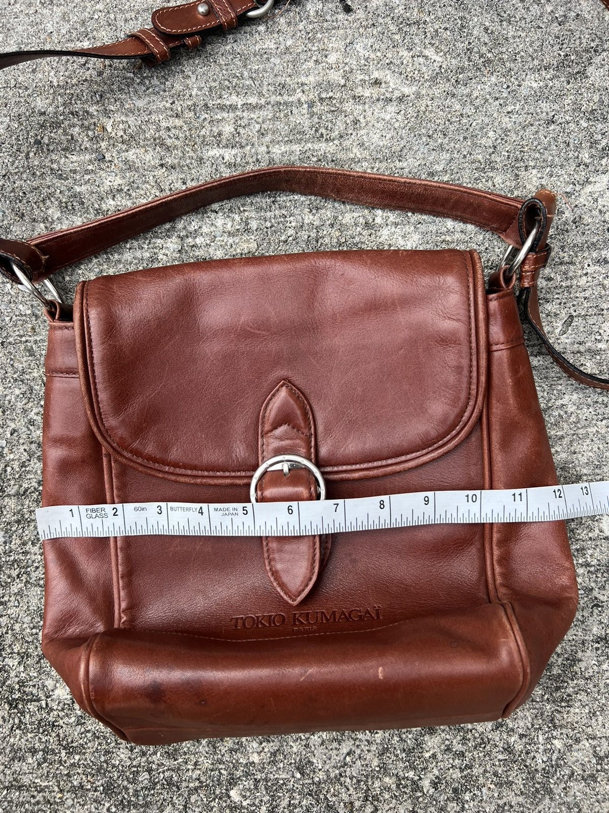 Tokio Kumagai Vintage 90s Tokio Kumagai Paris Patina Leather 2 Way Bag Size ONE SIZE - 21 Thumbnail