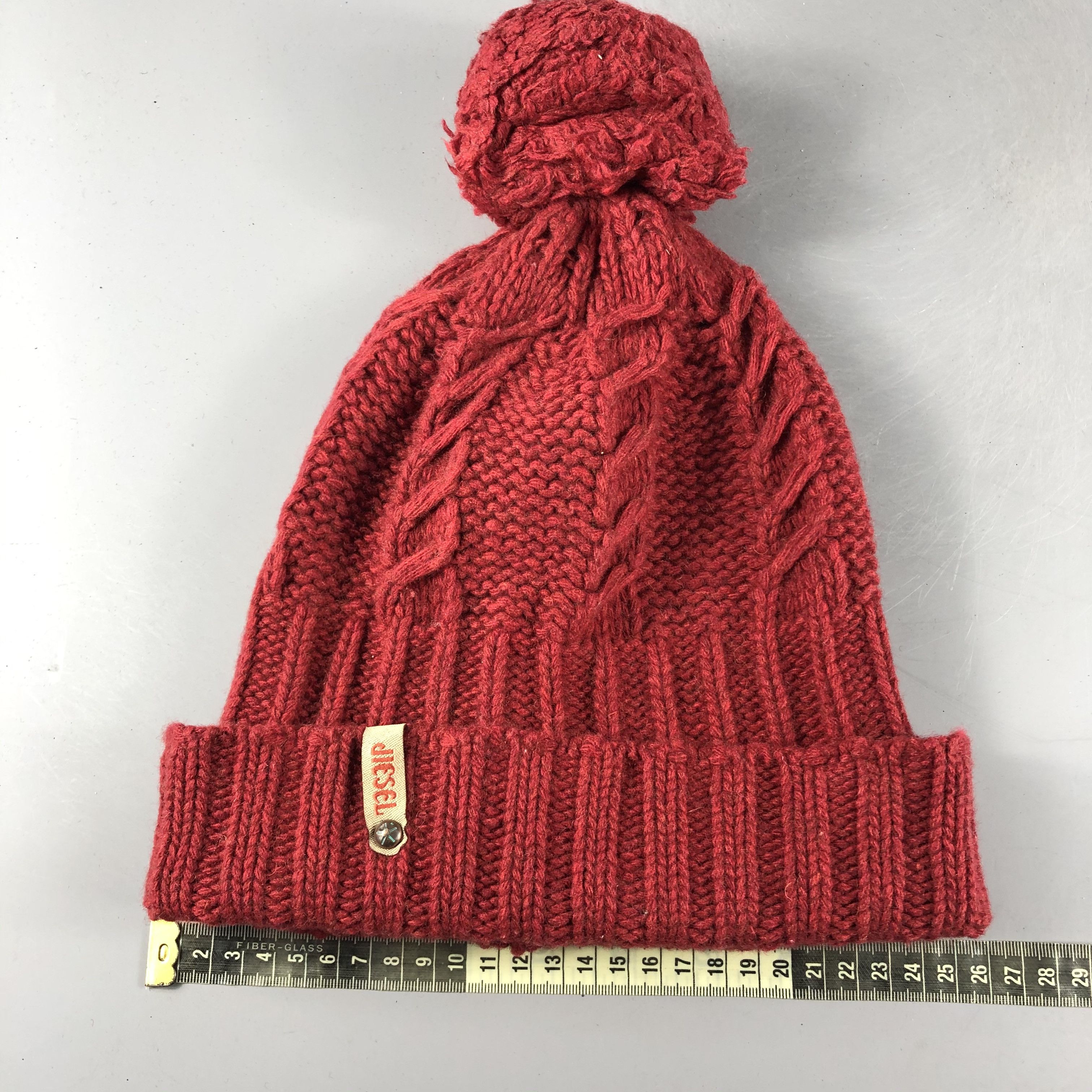 Diesel Diesel Aran Isle Beanie Snow Hat Snow Cap -D108 Size ONE SIZE - 3 Thumbnail