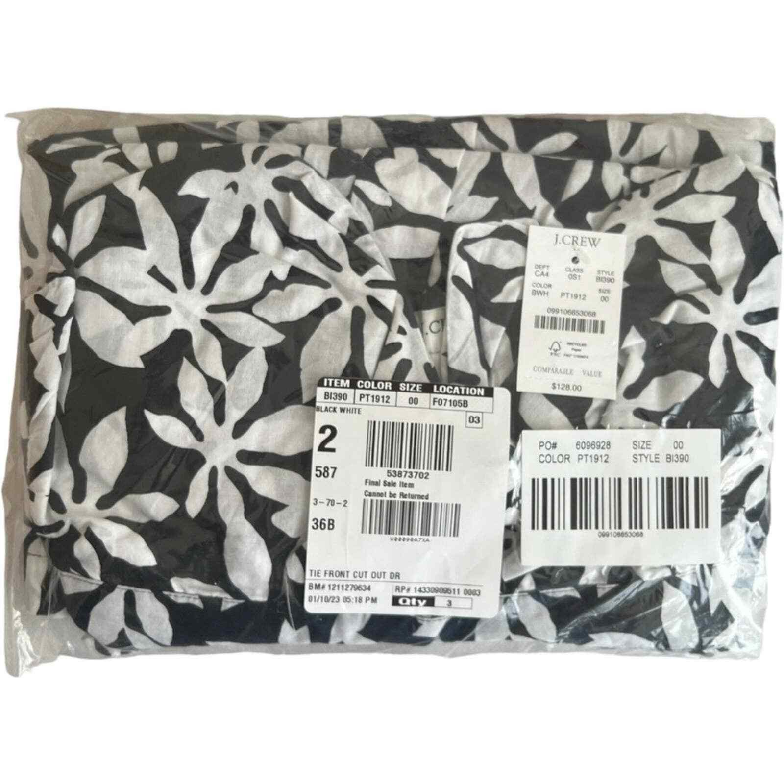J.Crew J.Crew Tie-Front Cutout Midi Dress, 00/XXS Size XXS / US 00 / IT 34 - 2 Thumbnail