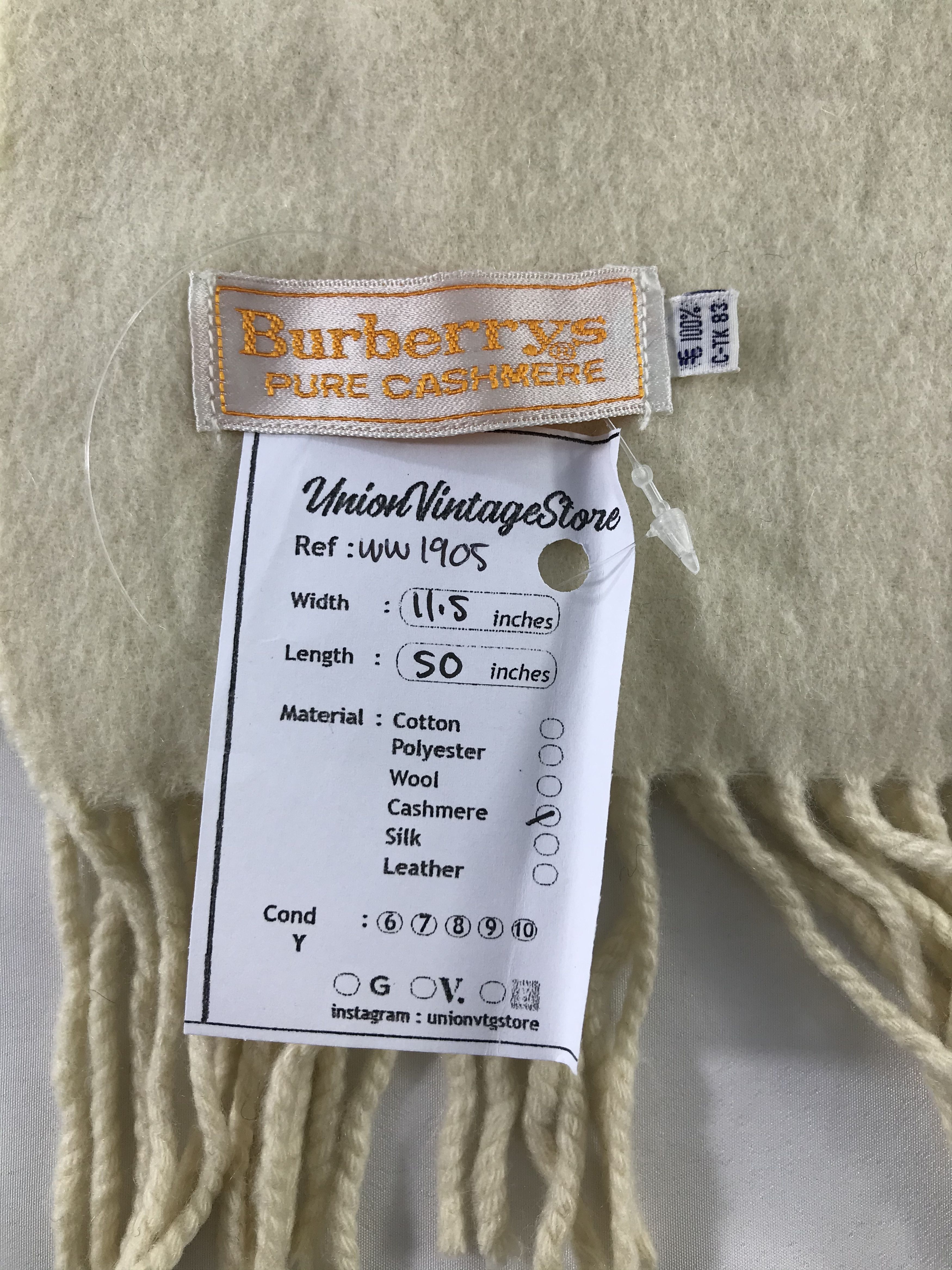 Burberry × Vintage Burberry Scarf / Muffler / Neckwear - WW1905 Size ONE SIZE - 5 Thumbnail