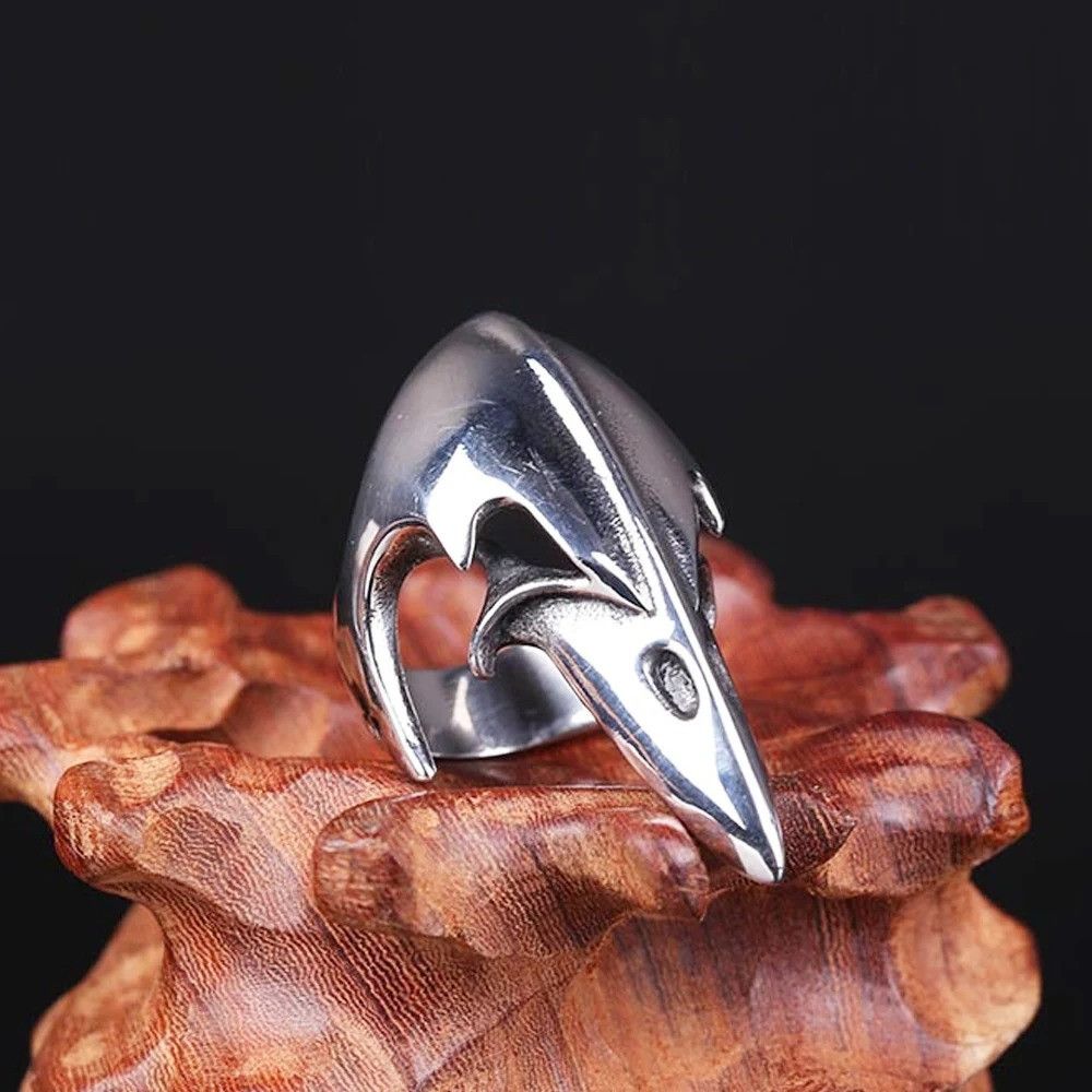 Vintage Vintage Crow Skull Ring Size ONE SIZE - 7 Thumbnail