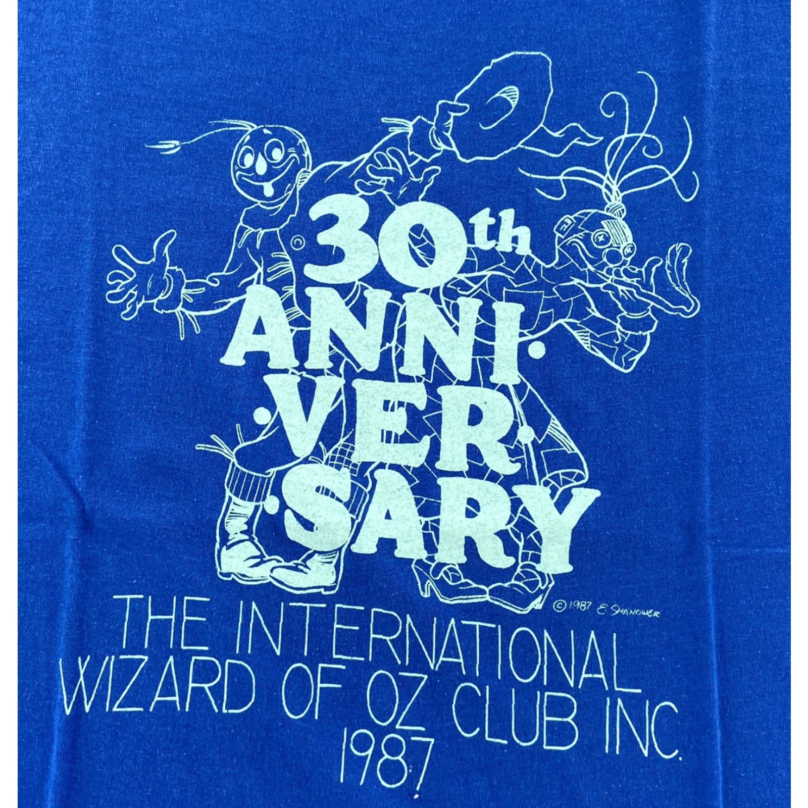Vintage VINTAGE The Wizard Of Oz Shirt Adult Large Blue 30th Anniversary Tee Mens L 80s Size US L / EU 52-54 / 3 - 3 Thumbnail