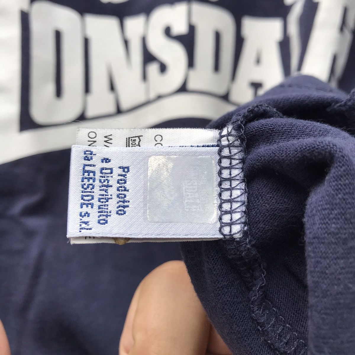 Lonsdale × Other UK × Vintage Lonsdale london Ringer tee tshirt colour navy blue size L Size US M / EU 48-50 / 2 - 8 Thumbnail