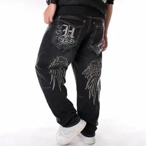Japanese Brand × Vintage Loose Baggy Jeans Hiphop Size US 33 - 3 Thumbnail