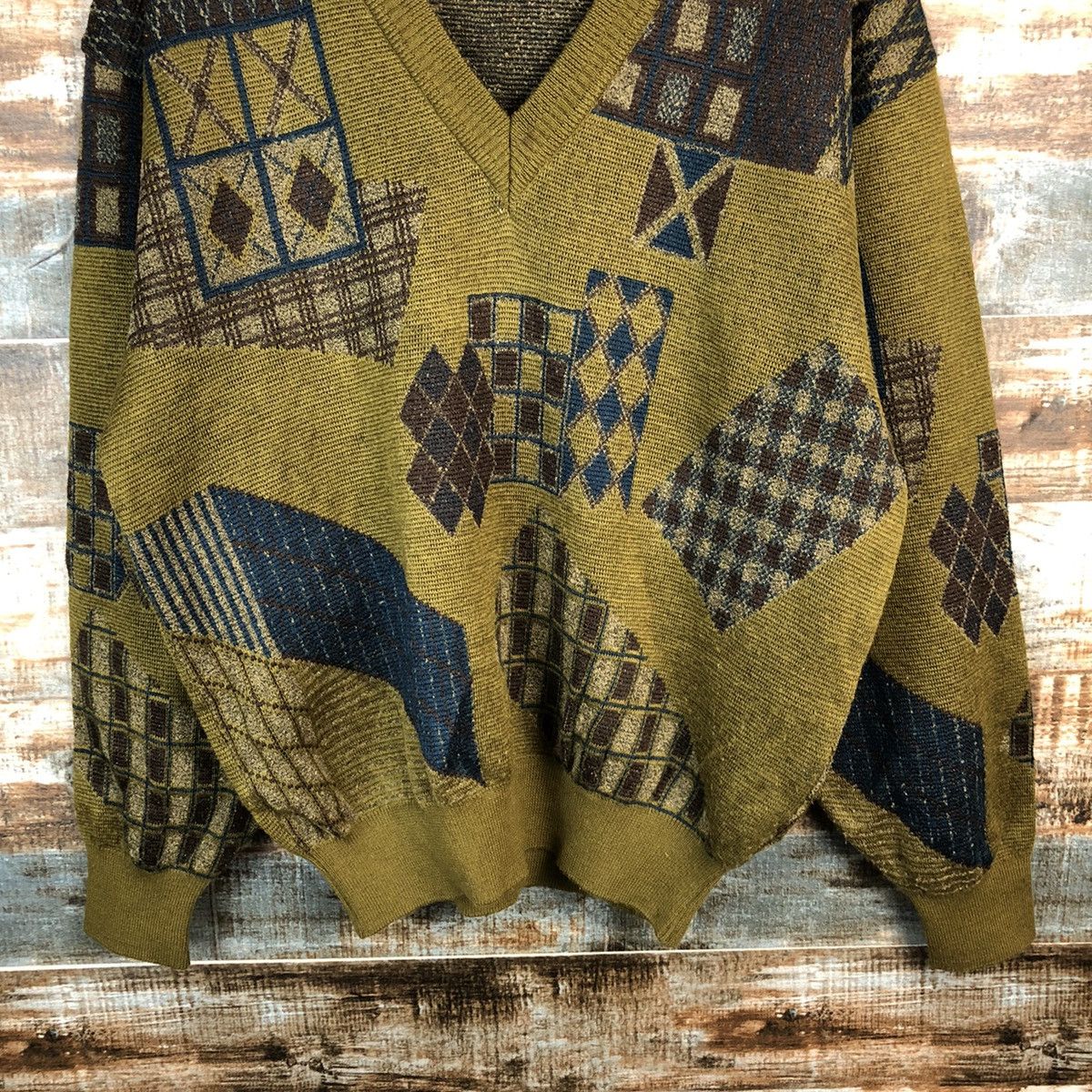 Vintage Arnold Reborn vintage Green Knitwear #A1246 Size US L / EU 52-54 / 3 - 6 Thumbnail